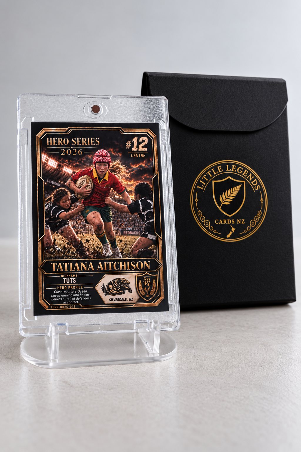 Personalised Kids Sports Trading Card + Display Case + Gift Box $44 (Was $59) + Shipping @ Little Legends Cards
