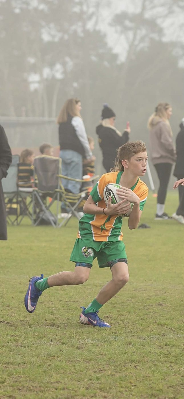 Original junior rugby action photo supplied for a Little Legends card